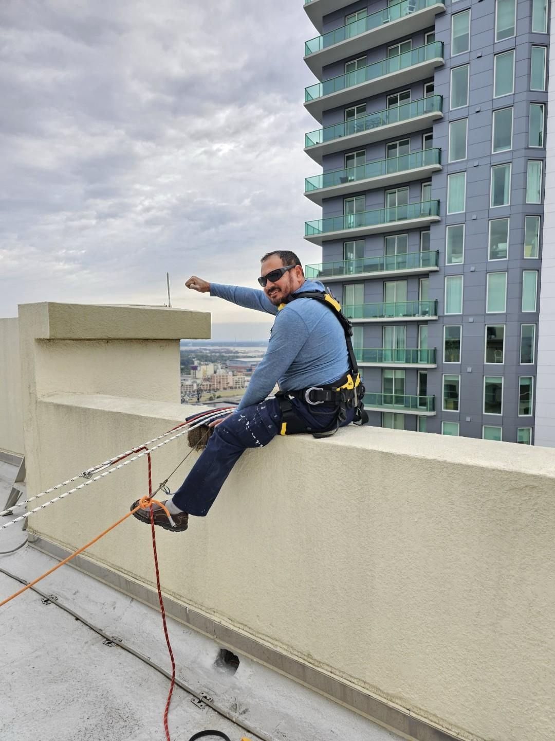 Rooftop caulking and sealing